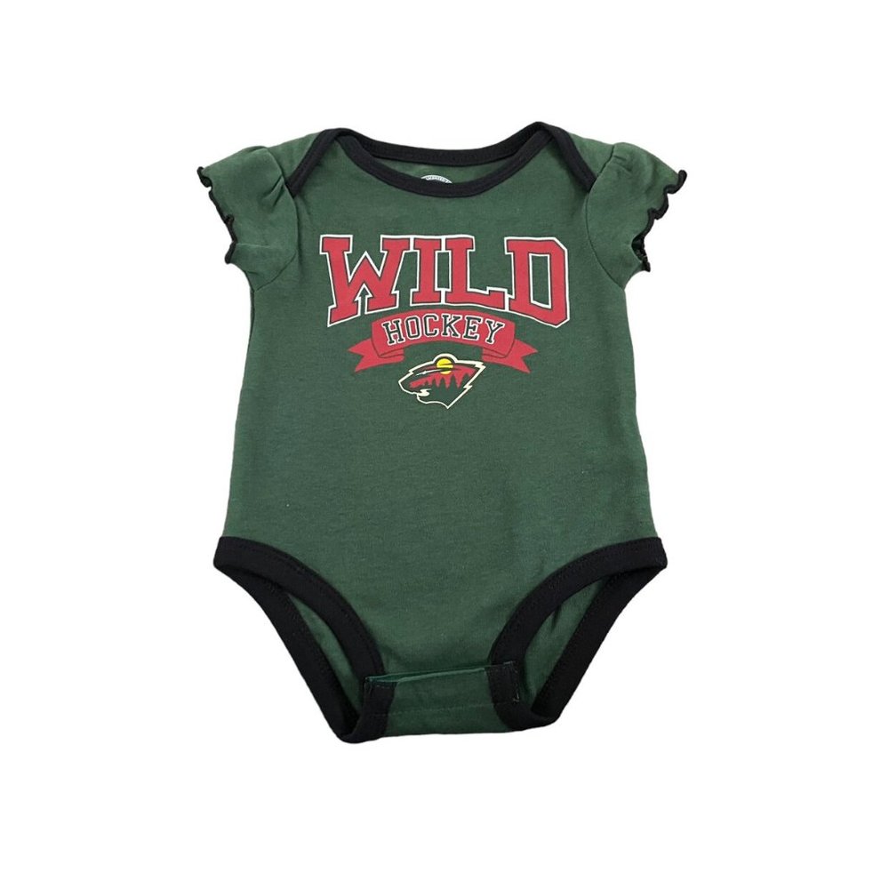NHL Minnesota Wild Hockey Fan Onesie Size 0-3M